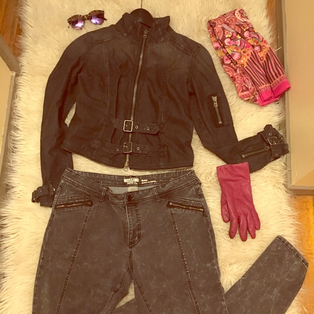 Express moto jacket that goes with my fave jeans